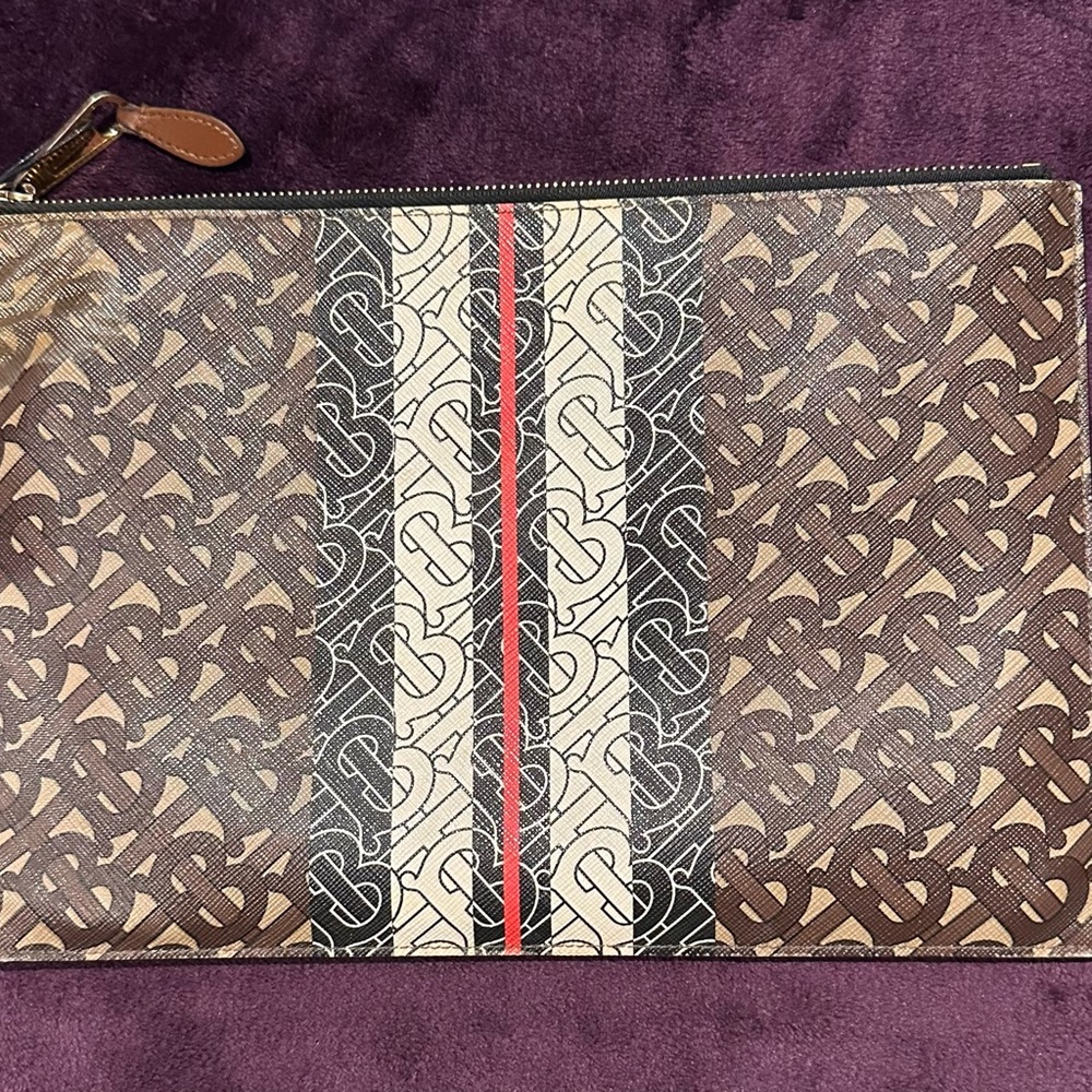 Burberry Brown Monogram Pouch